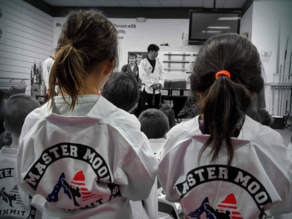 Taekwondo class training at Ridge Martial Arts